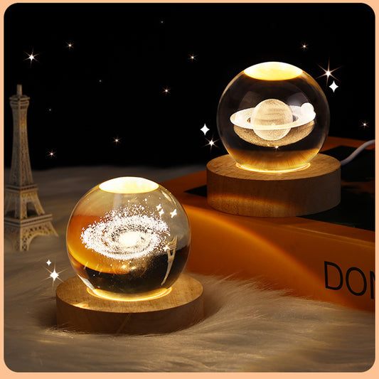 CelestiOrb: Enchanted Crystal Astronomy Lamp