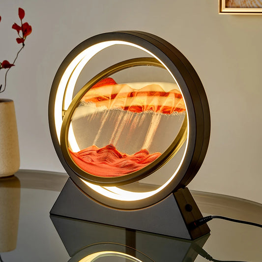 SandScape: A Timeless Quicksand Hourglass Lamp