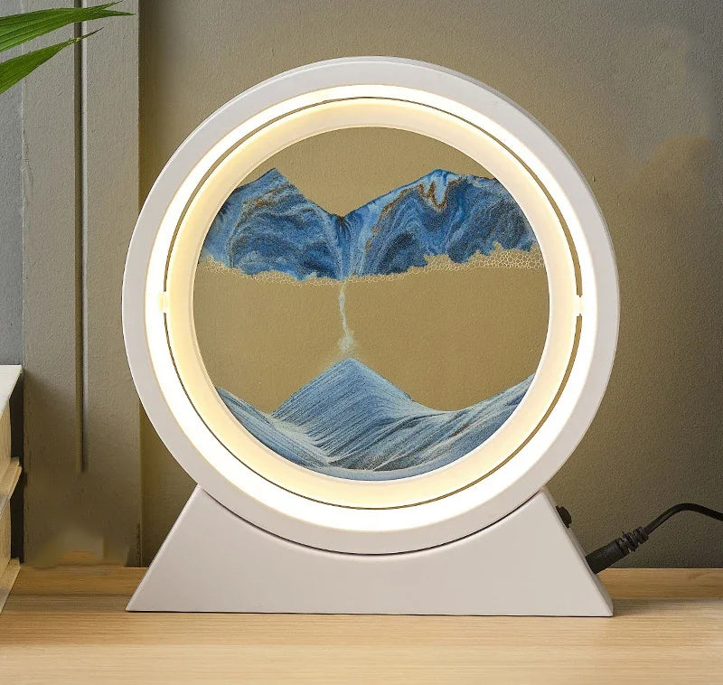 SandScape: A Timeless Quicksand Hourglass Lamp