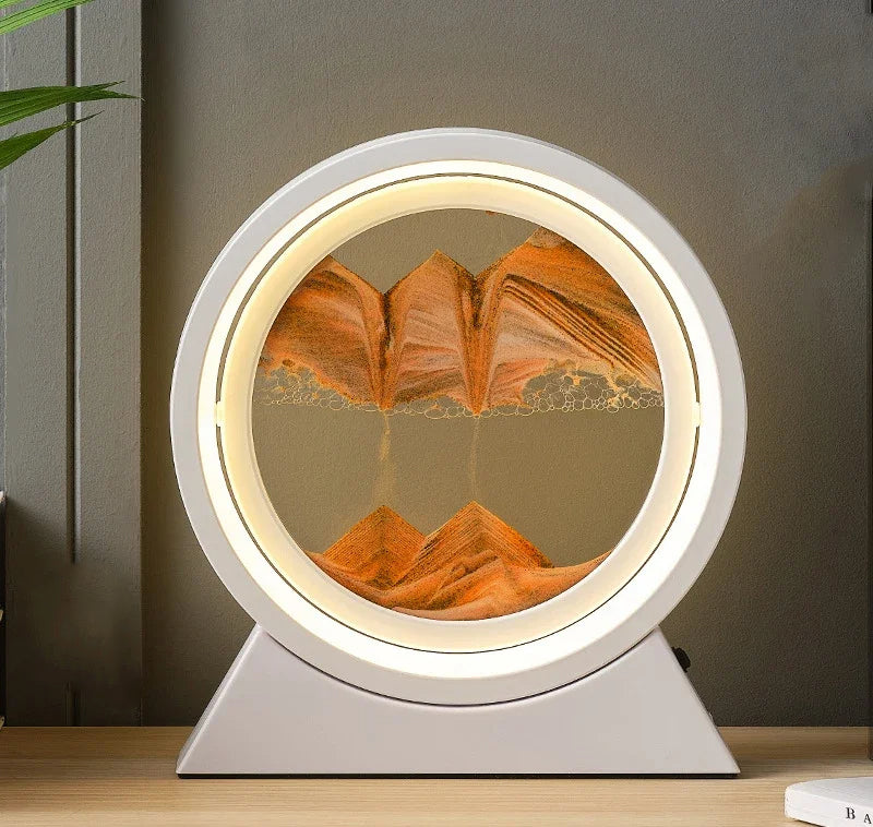 SandScape: A Timeless Quicksand Hourglass Lamp