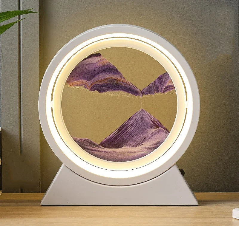 SandScape: A Timeless Quicksand Hourglass Lamp