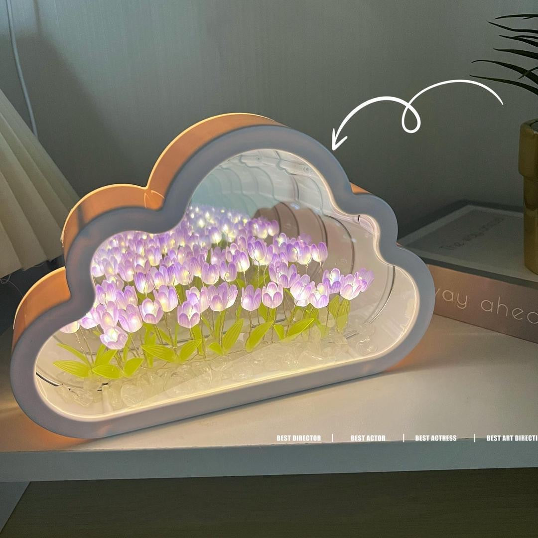 InfiniFlora: Cloud Tulip Infinity Mirror