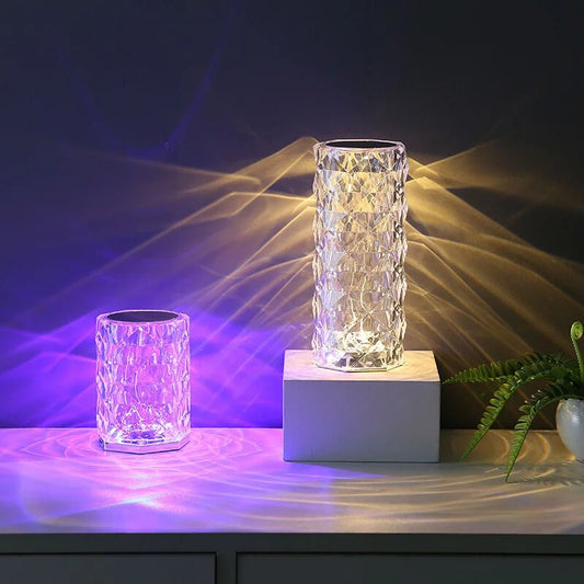 LuminRose: Crystal Projector Lamp