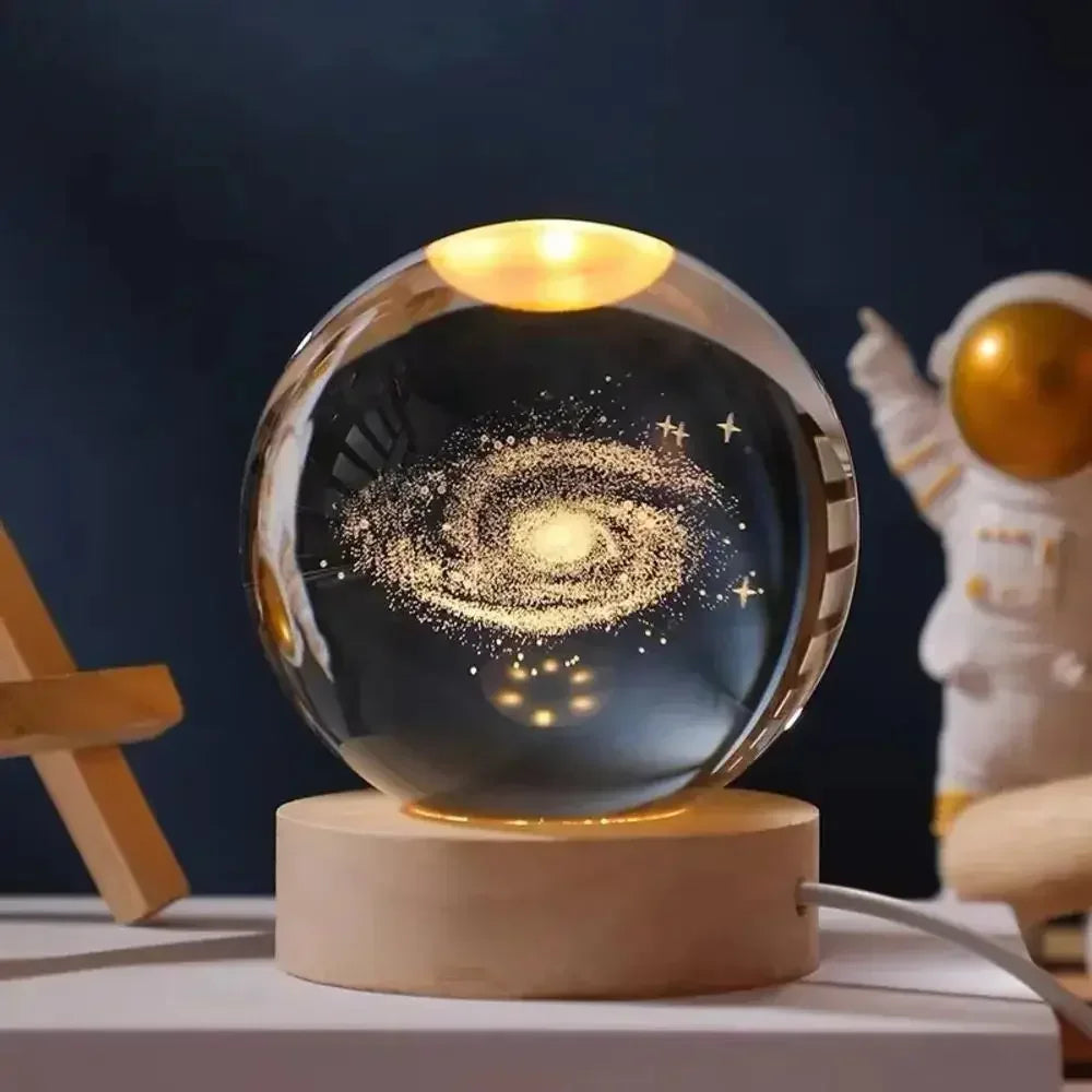 CelestiOrb: Enchanted Crystal Astronomy Lamp