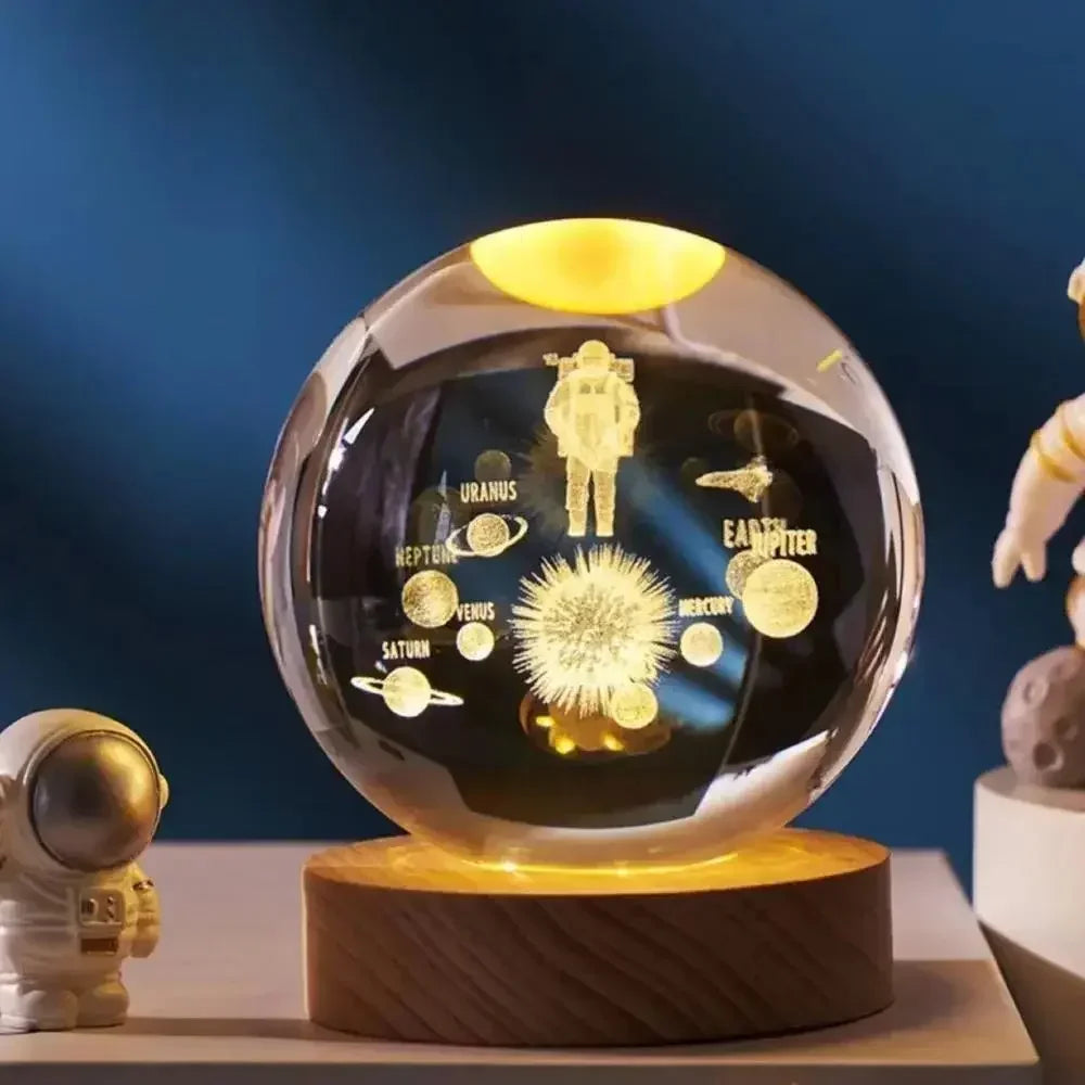 CelestiOrb: Enchanted Crystal Astronomy Lamp